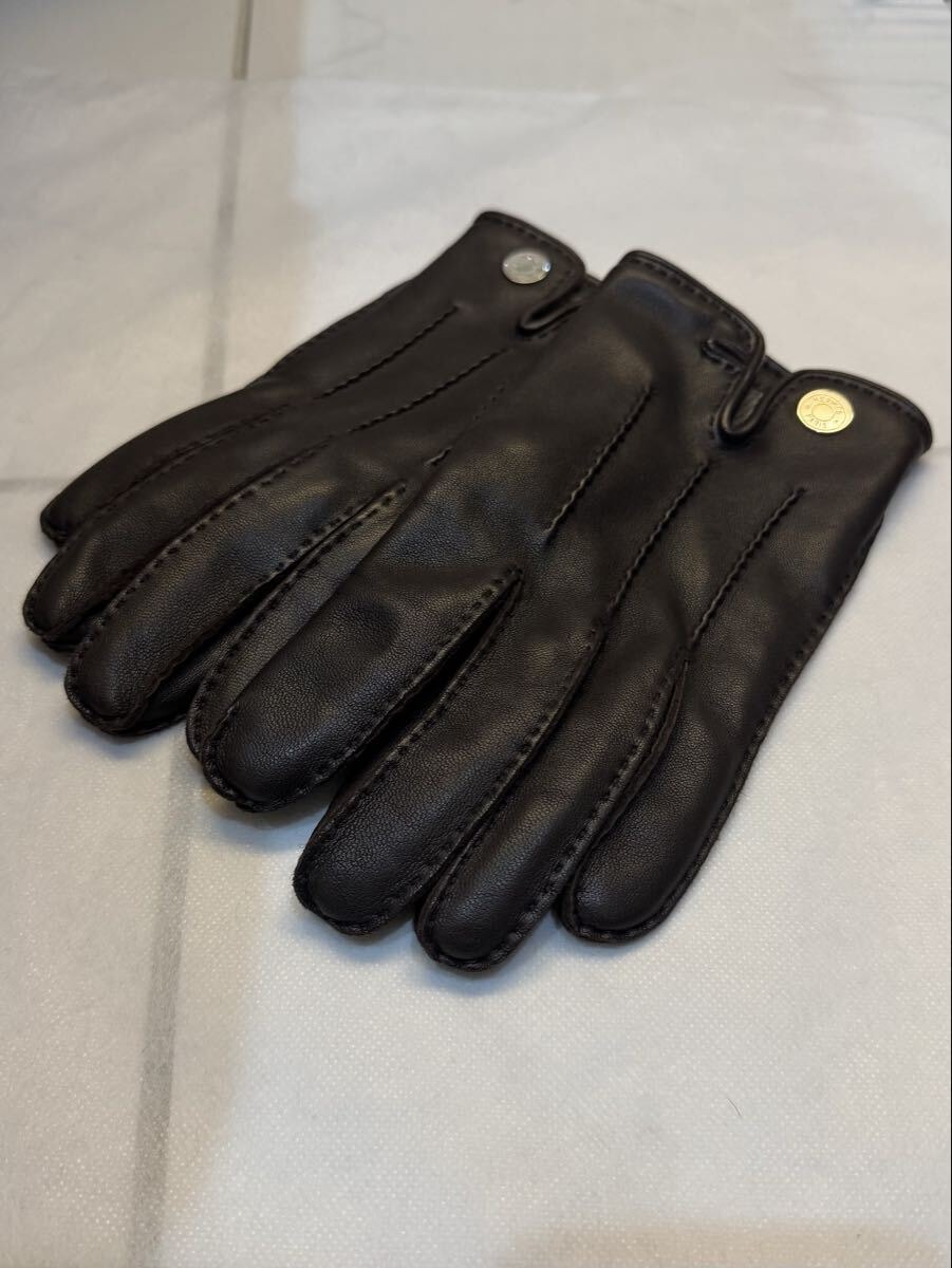未使用に近い】【極美品】HERMES エルメス セリエ 手袋 グローブ 7.5