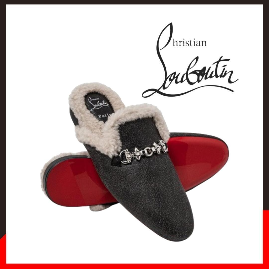 ○★新品 未使用 Christian Louboutin ウーリトスウィング ブラック 26cm相当（クリスチャンルブタン）○●