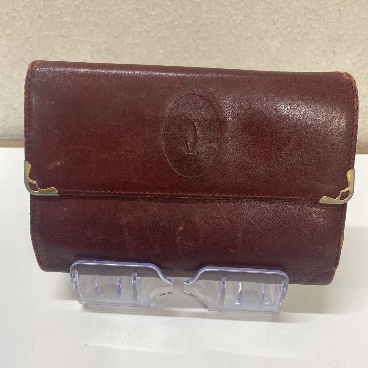 【6dc2293】カルティエ 長財布 パシャ レザー ブラウン シルバー金具【中古】レディース Cartier - 【6dc2293】カルティエ 長財布 パシャ レザー ブラウン