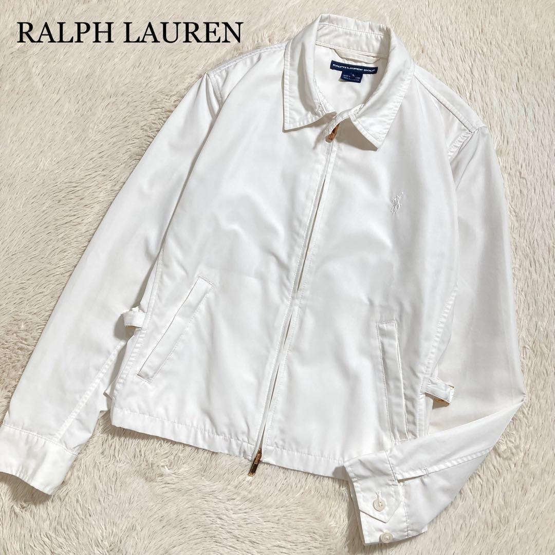 希少色 POLO RALPH LAUREN ポロラルフローレン ドリズラージャケット ポニーロゴ ナイロン ホワイト