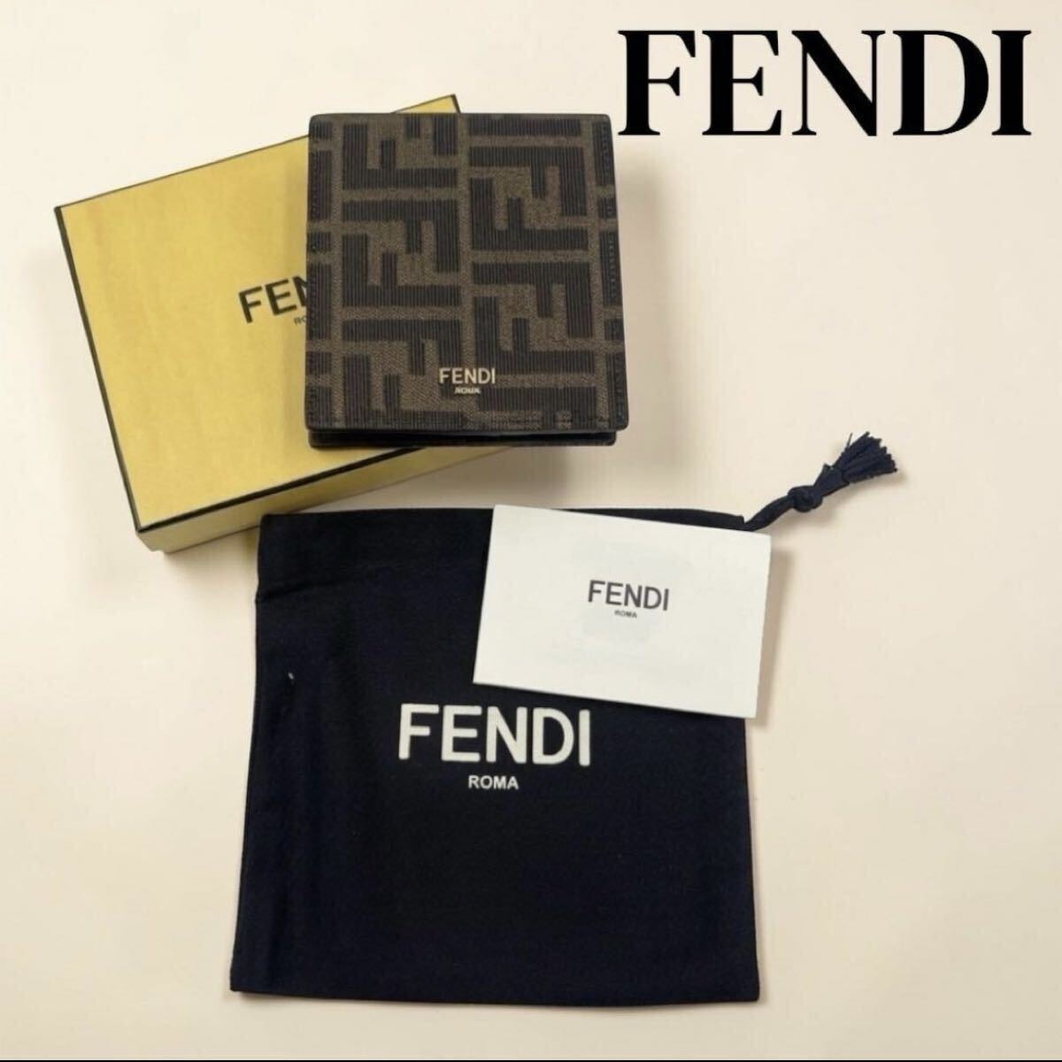 フェンディ レザー ネームカードホルダー 