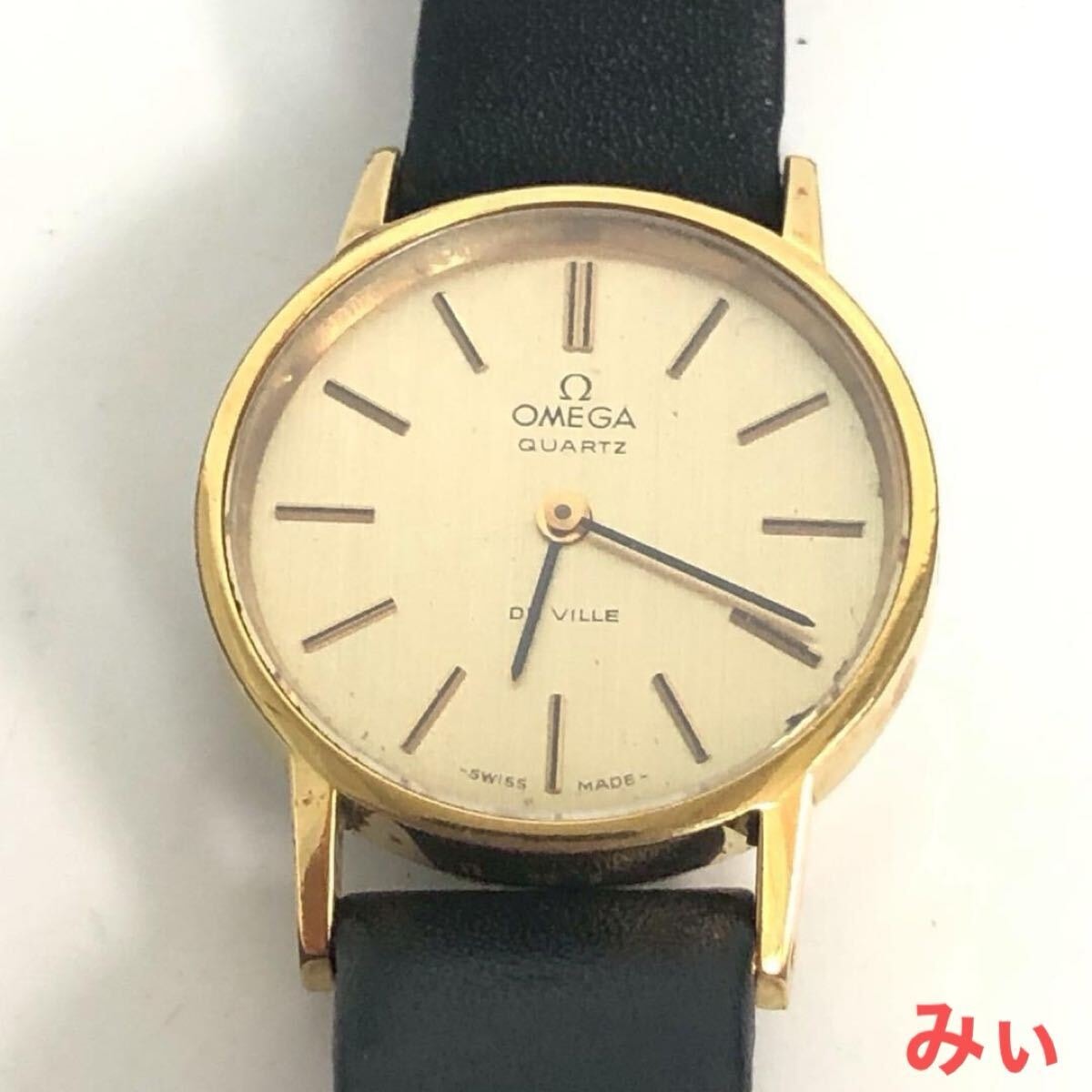 やや傷や汚れあり】OMEGA オメガ De Ville デ・ヴィル クォーツ 腕時計