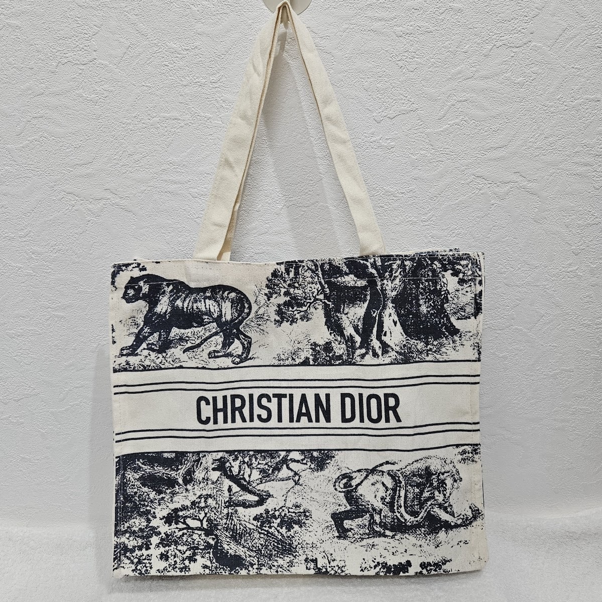 ★ ディオール Christian Dior ノベルティ トートバッグ トワルドゥジュイ ブルー 底板なし ★