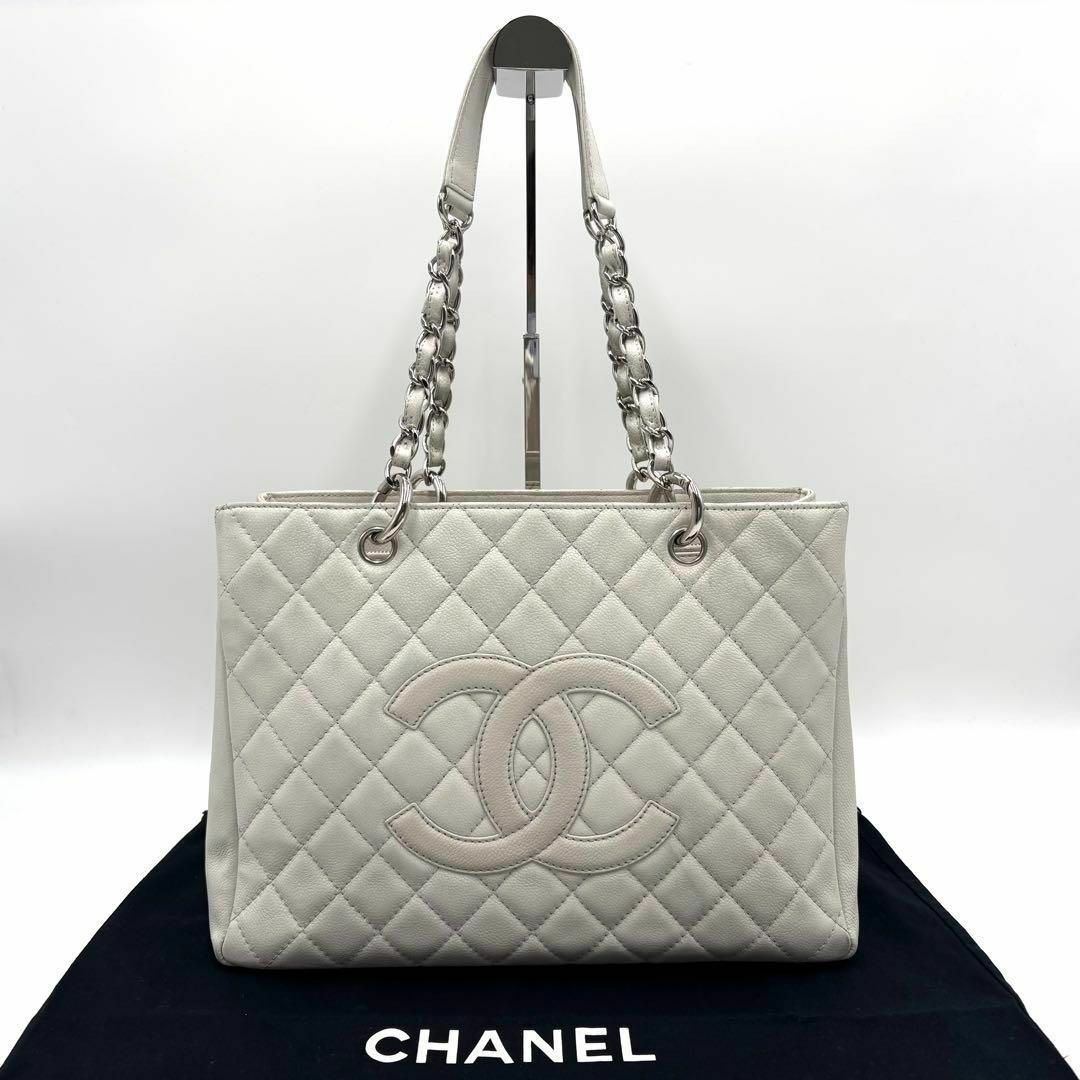 美品 CHANEL マトラッセ トートバッグ ショルダーバッグ ホワイト