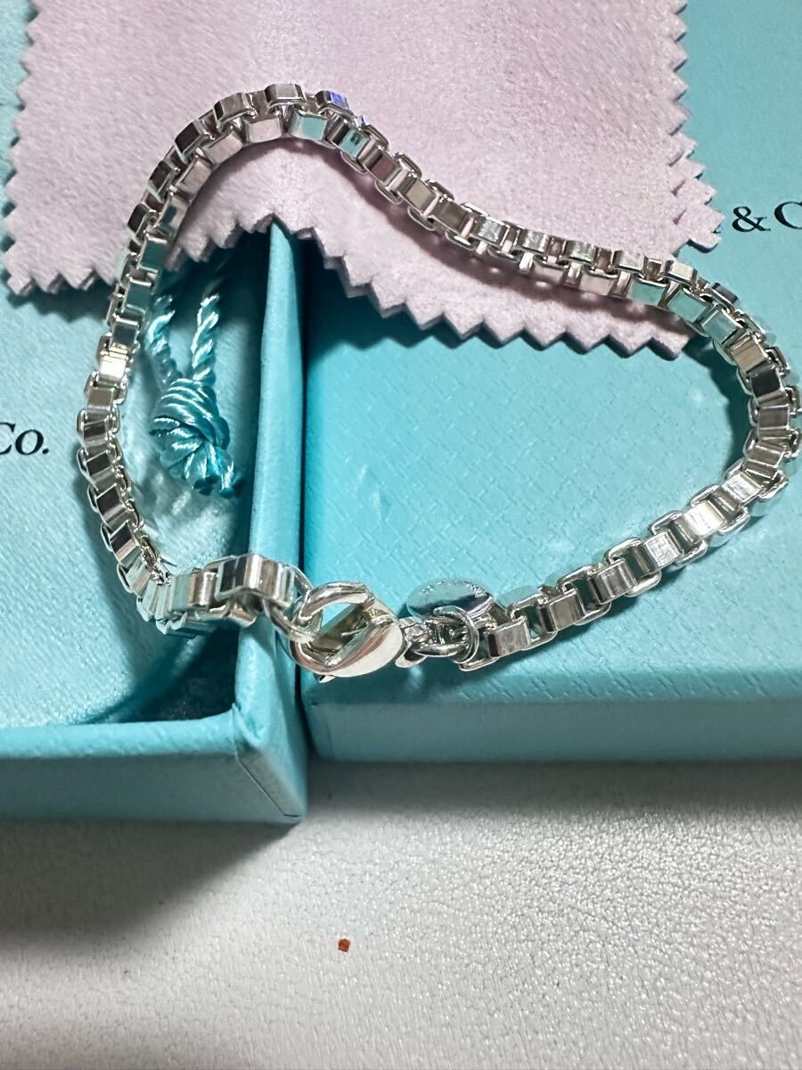 新品 TIFFANY&Co. ティファニー　ベネチアンブレスレット　19.5cm シルバー アクセサリー ロング