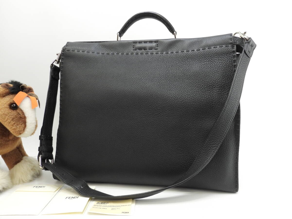 【6dd5194】フェンディ ショルダーバッグ ペカン ナイロンキャンバス ブラウン ブラック ゴールド金具【中古】レディース FENDI - 【6dd5194】フェンディ ショルダーバッグ ペカン ナイロン