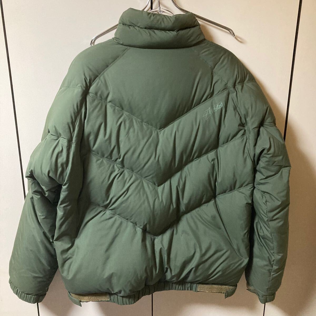 オリーブXL 国内正規品 stussy Down Jacket ステューシー ダウンジャケット