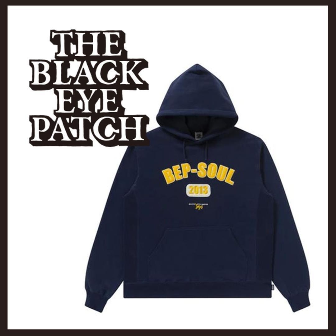 ○★新品未使用　BlackEyePatch(ブラックアイパッチ)　プルオーバーパーカー　L　ネイビー★○