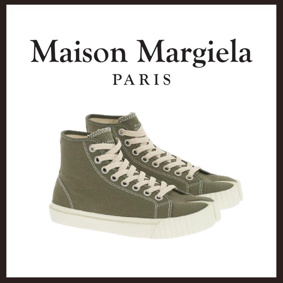 ○★新品 未使用 Maison Margiela タビスニーカーハイカット グレー 26cm（メゾン マルジェラ）○●
