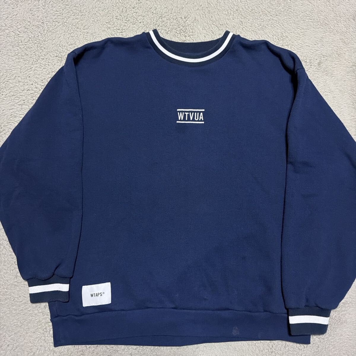 WTAPS x sacai Flock Print Hoodie / Hoody / Cotton 