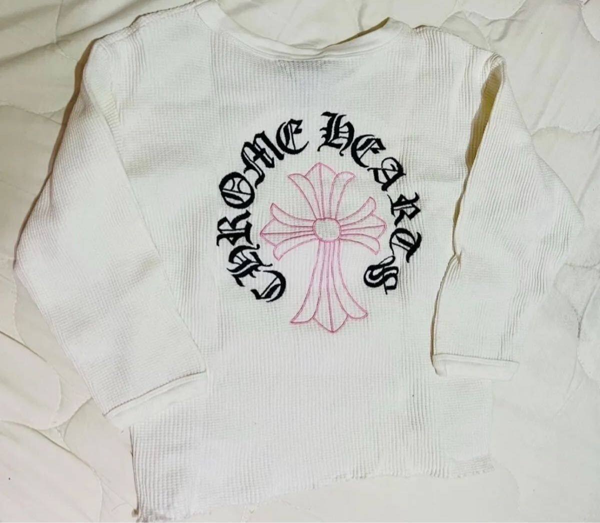 クロムハーツ ロンT【ピンク×ブラック刺繍】レア