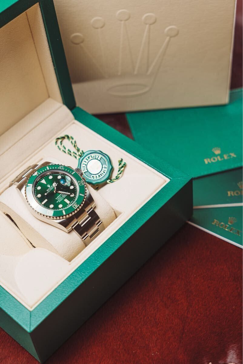 【超美品】ロレックス ROLEX サブマリーナ デイト 116610LV ルーレット メンズ 腕時計 グリーン 自動巻き Submariner 300ｍ cal.3135
