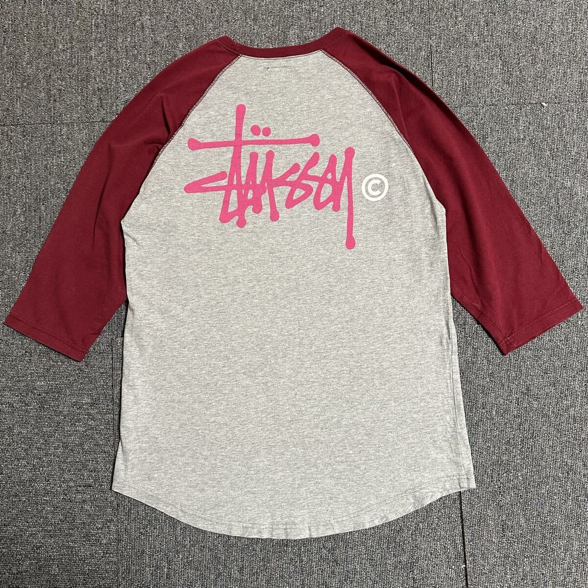 B (目立った傷や汚れなし)】【STUSSY】 ステューシー ラグランスリーブ