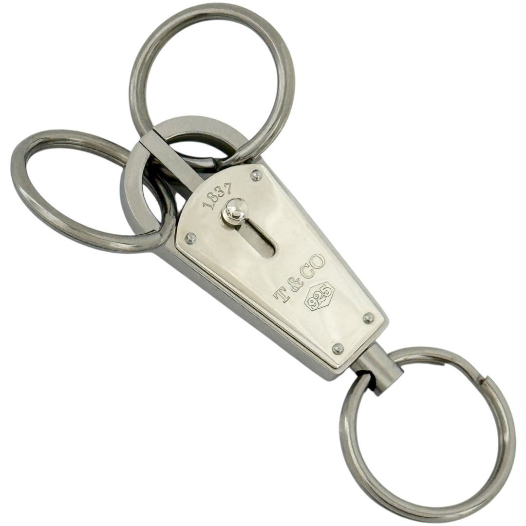 ティファニー　メンズ　メイカーズ　バレット　キーホルダー　キーリング　925