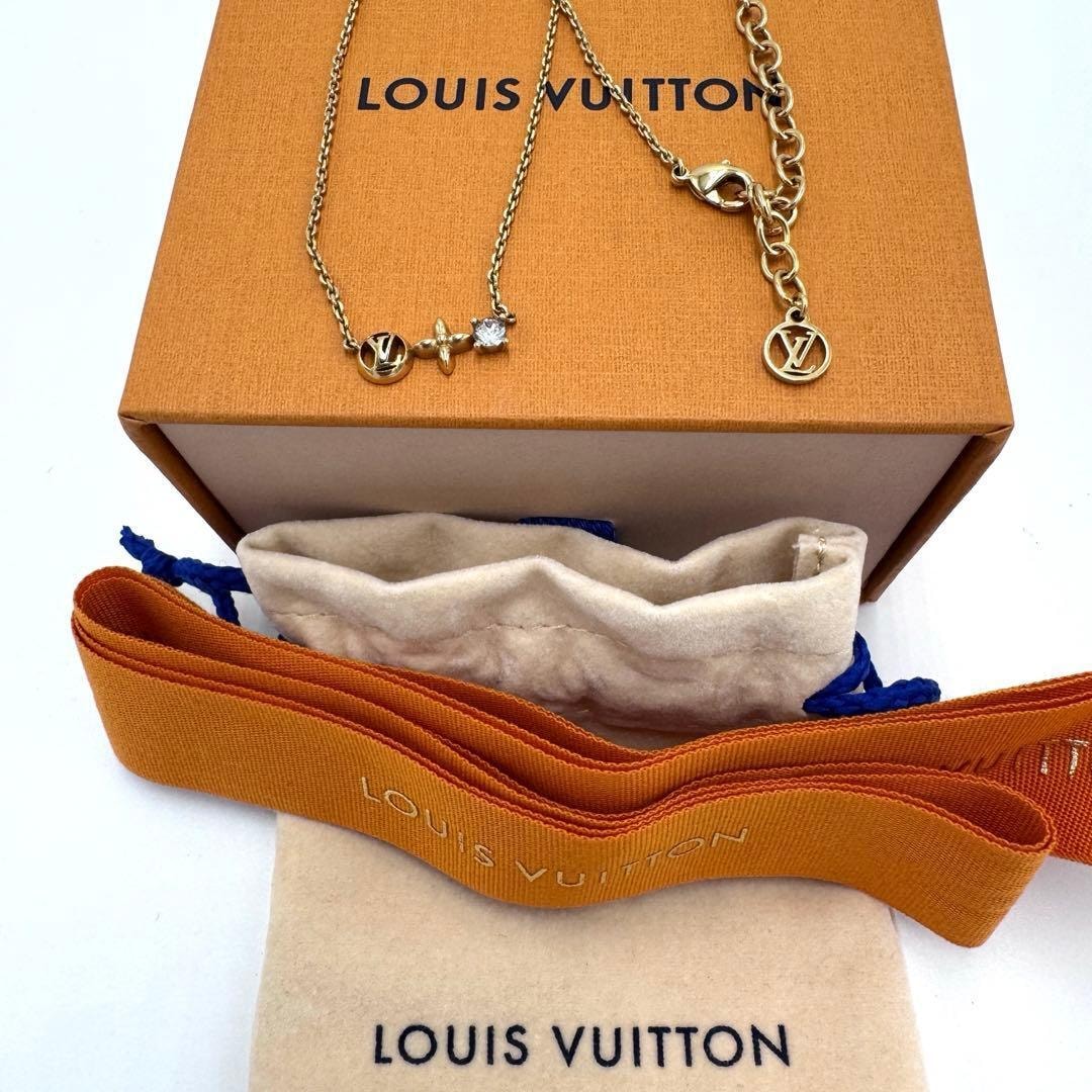 No.428 超美品☆LOUISVUITTON ルイヴィトン ネックレス コリエ プティルイ M00368 現行モデル アクセサリー ゴールド レディース 