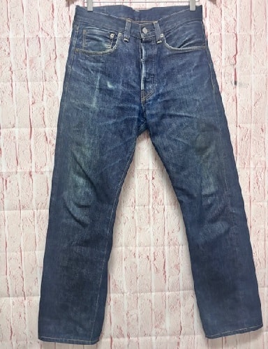 即決【USA製／濃紺】Levi’s LVC 47501 復刻 W31 ホワイトオーク 赤耳 セルビッジ 501 希少モデル デニム