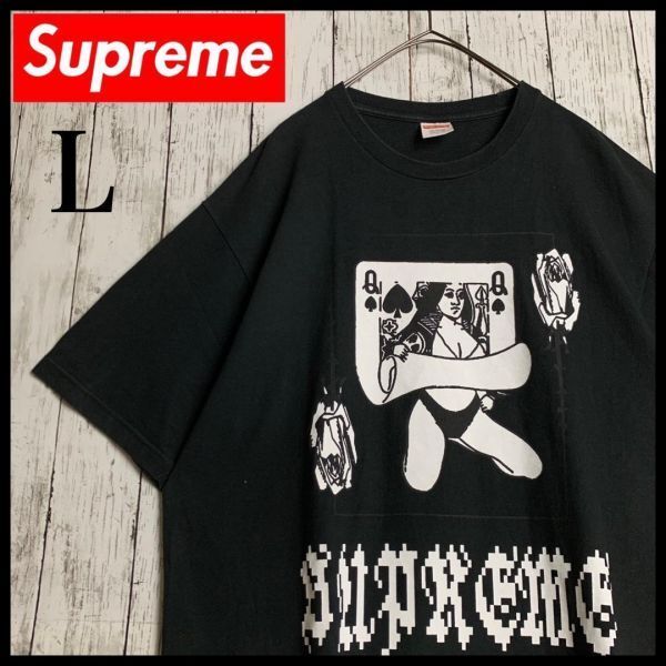 【名作・入手困難モデル】シュプリーム☆ビッグトランプロゴ入りTシャツ/1779
