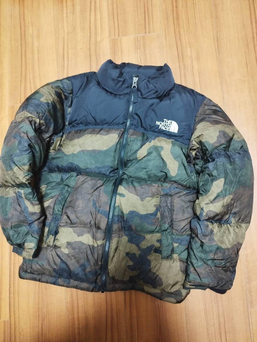 6　ほぼ未使用 THE NORTH FACE ノースフェイスダウンジャケット Kids Nuptse Jacket キッズヌプシジャケット サイズ140