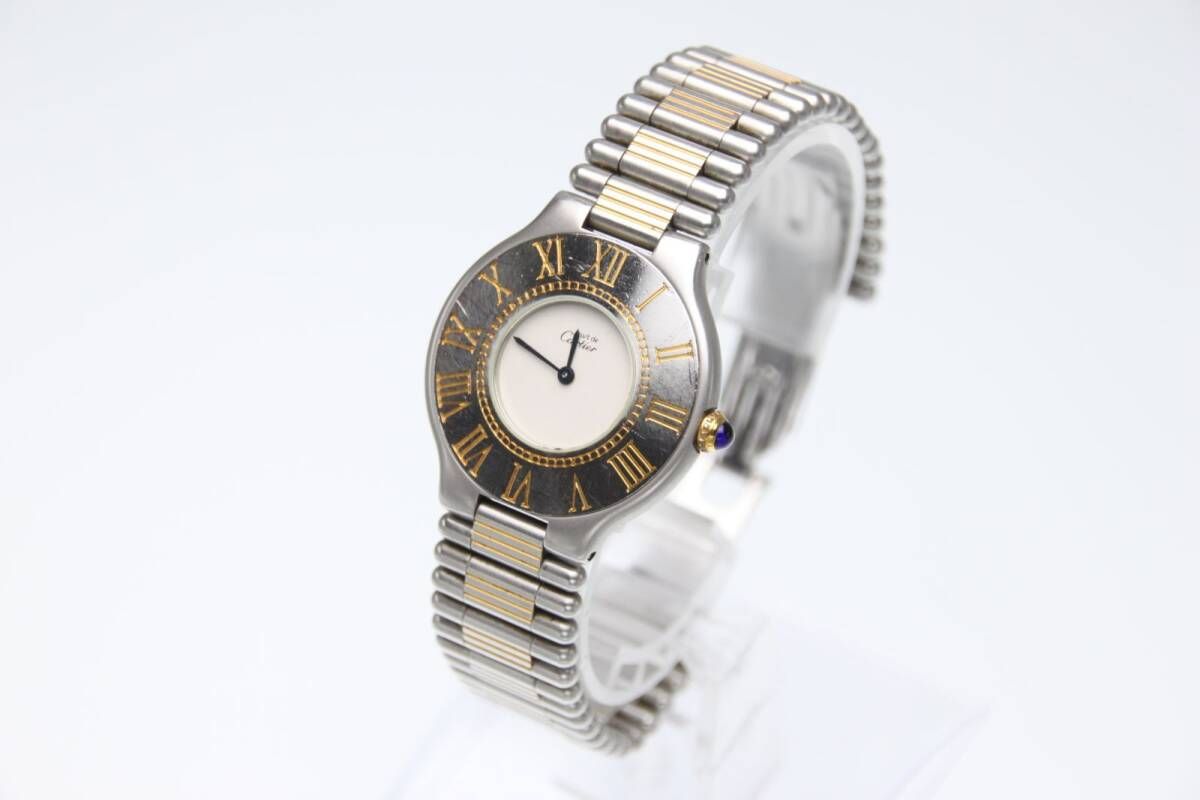cartier　カルティエ　マスト２１　LM　SS/GP　クォーツ　T0048