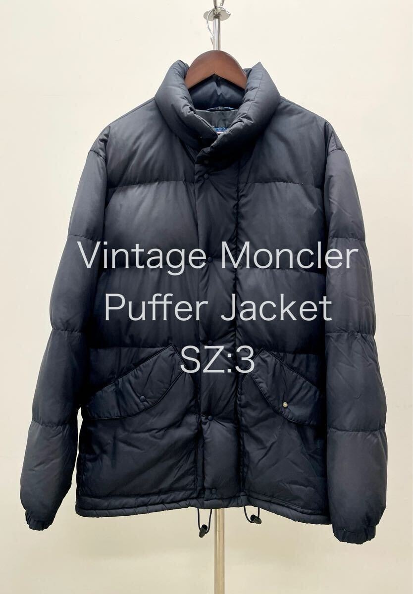 モンクレール ダウンジャケット Paris (パリ),90s 90s MonclerモンクレールParis パリ 希少SZ 1メンズM S フランス 黒