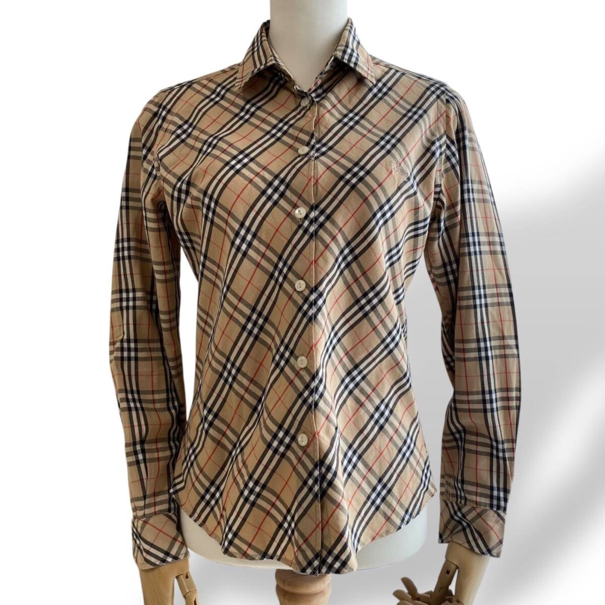 美品　BURBERRY バーバリー　Yシャツ　ノバチェック　ベージュ