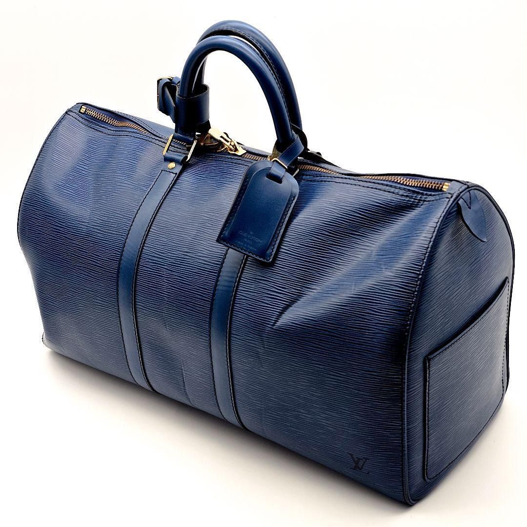 ルイヴィトン エピ キーポル45 ブルー 青 ボストンバッグ 旅行かばん 出張 ルイ ヴィトン エピ LOUIS VUITTON ルイヴィトン エピ 青 ブルー