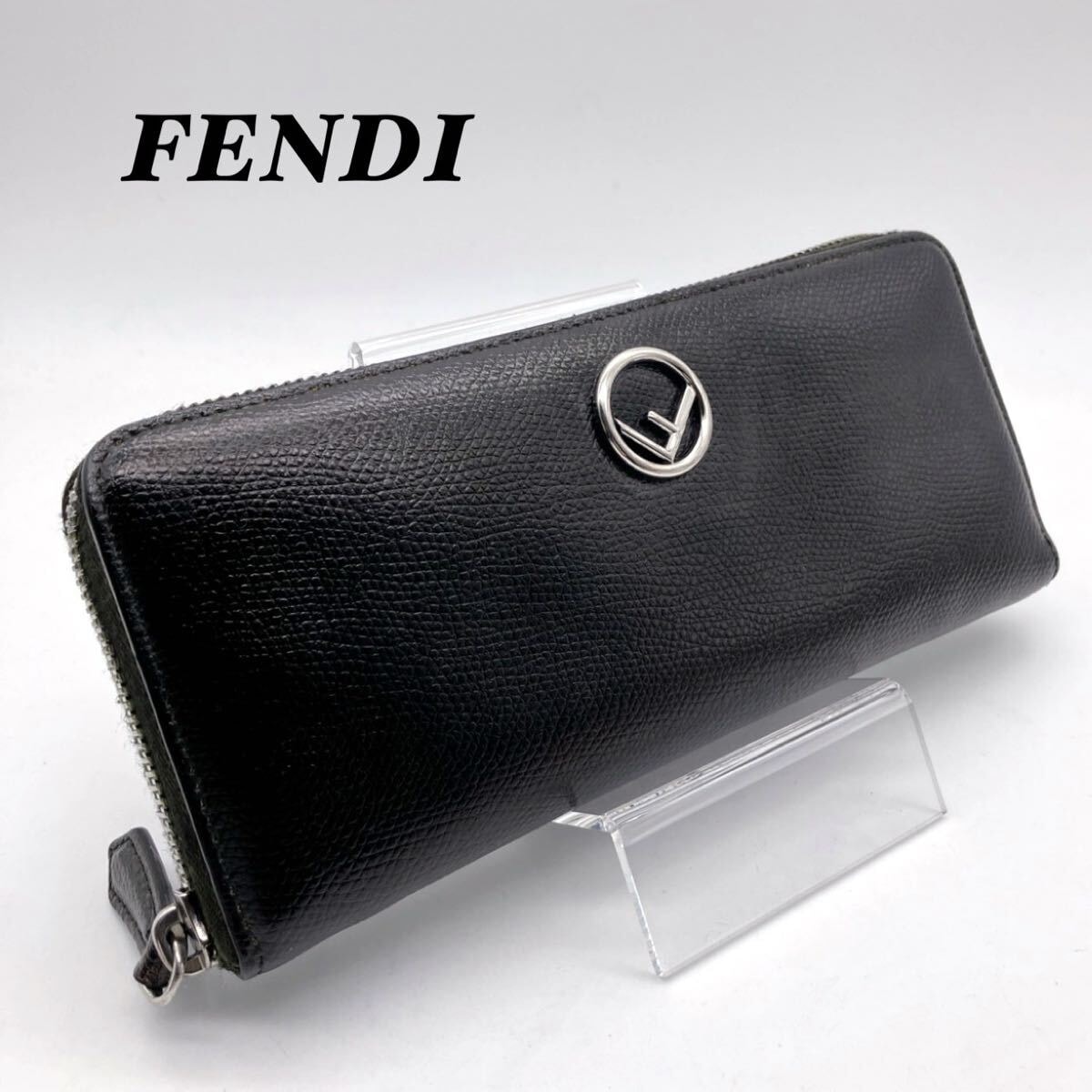 【新品未使用】FENDI FFスクエア カードケース レザー サンド フェンディ FENDI - 【新品未使用】FENDI FFスクエア カードケース レザー サンド