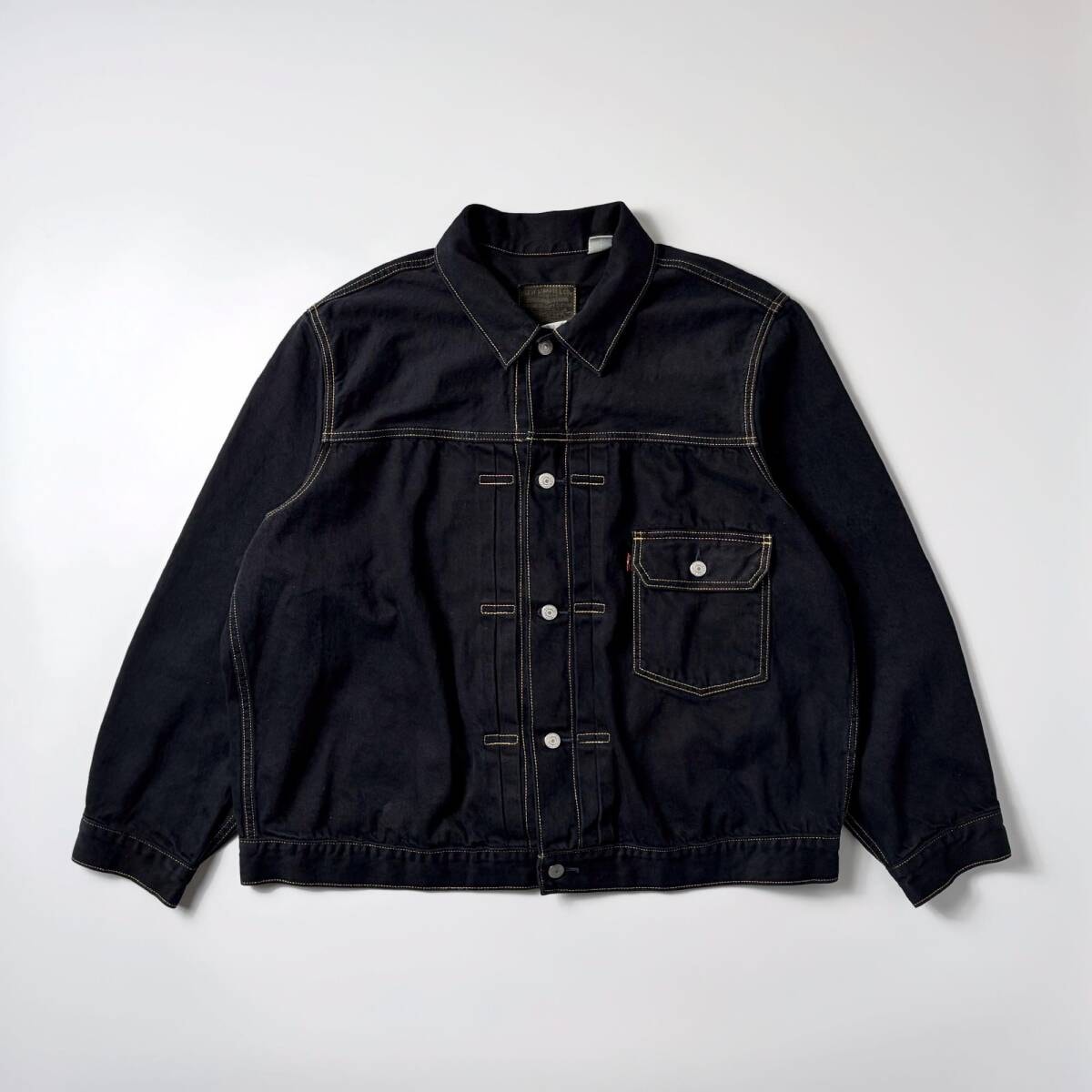 LEVI'S Premium Black Type I Trucker Jacket 
