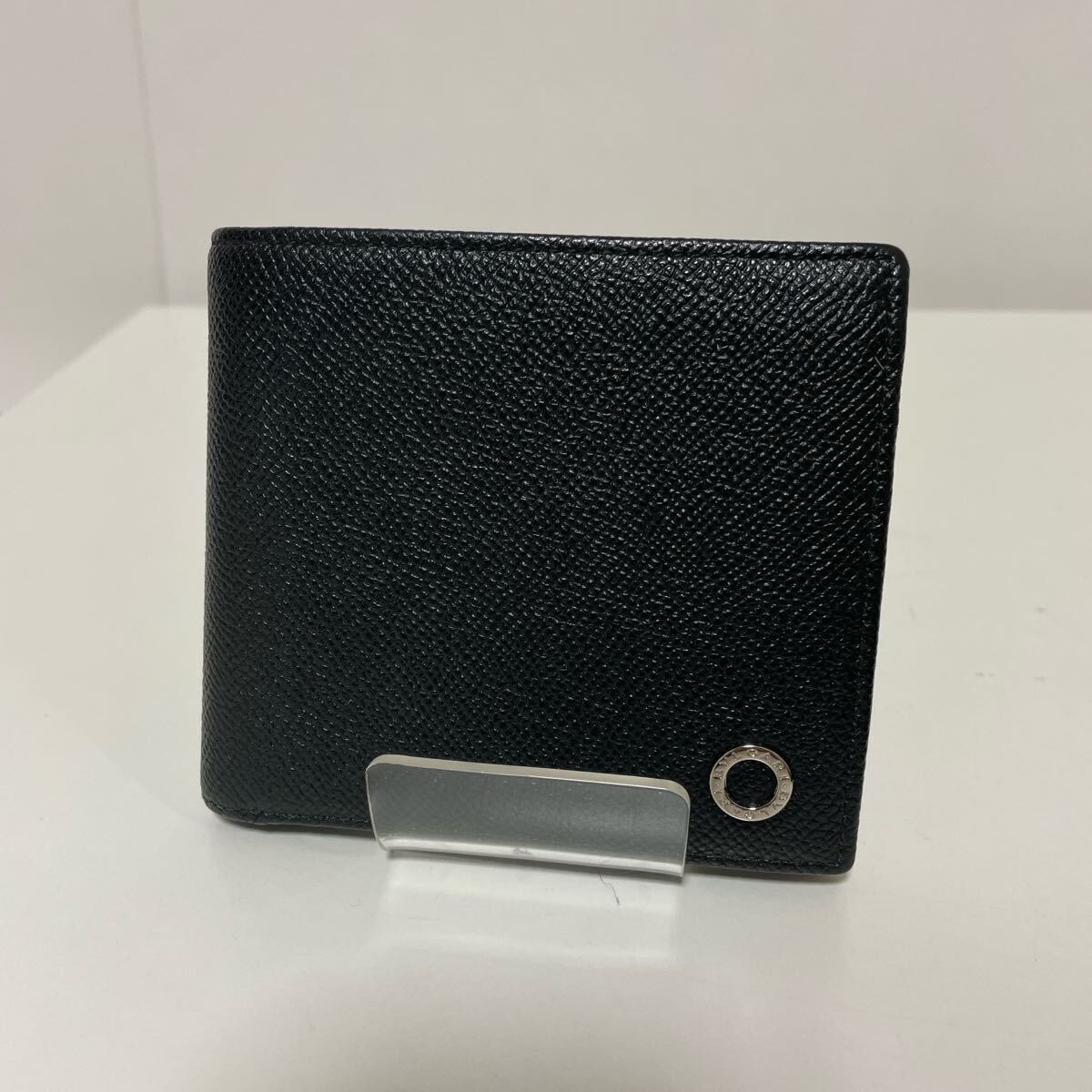 BVLGARI ブルガリ 二つ折り財布 ブルガリ ブルガリ ブラック マン 30396 中古
