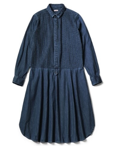 目立った傷や汚れなし】KAPITAL キャピタル シャツデニムピンタック