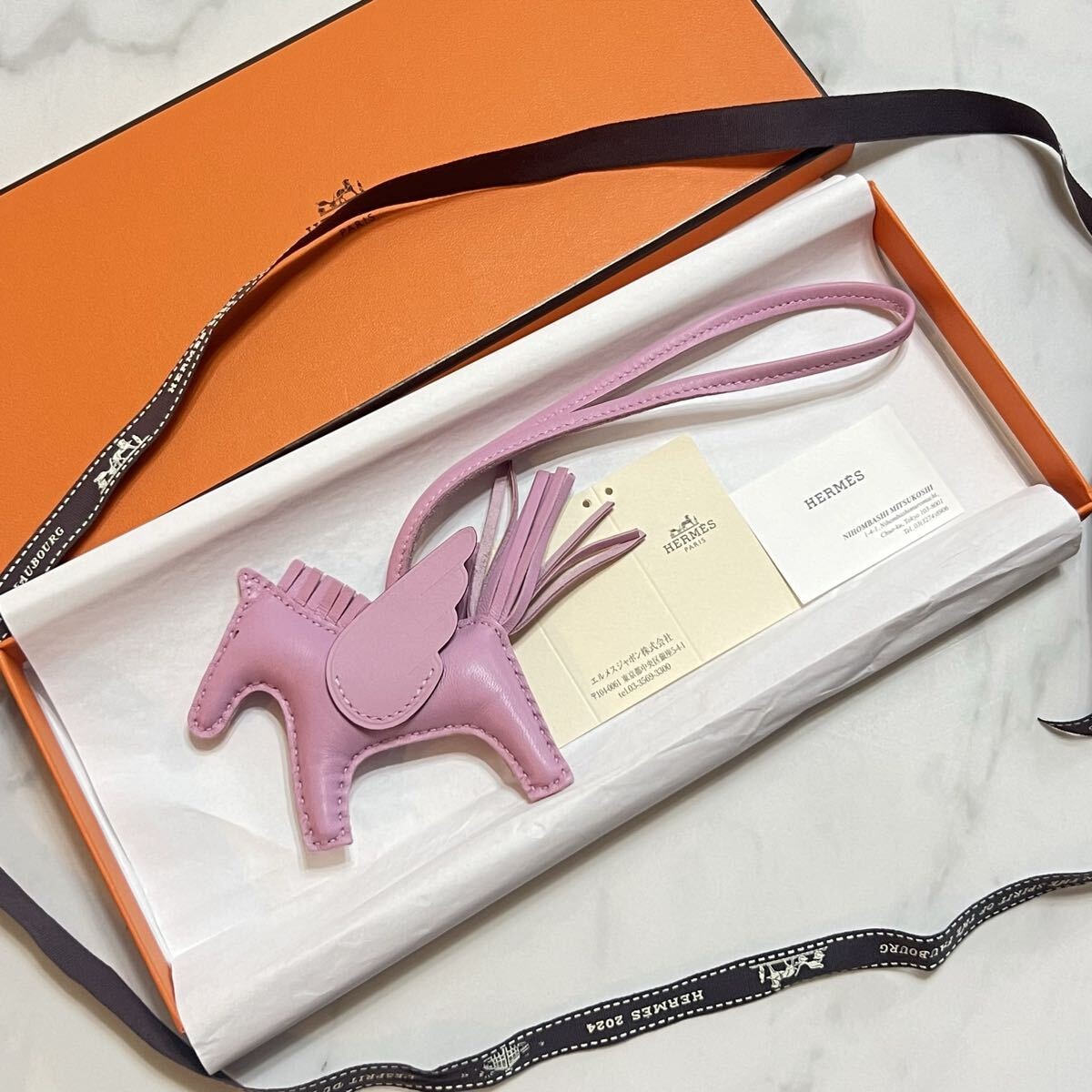 未使用に近い】未使用に近い エルメス ソーピンク ロデオ ペガサス PM