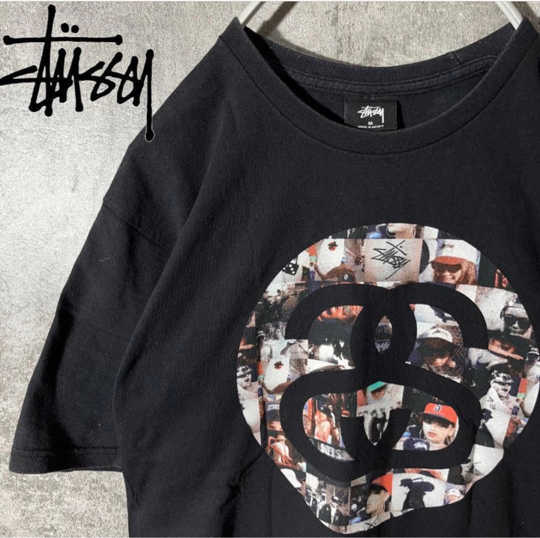 [大人気] ステューシー　Tシャツ　SSリンク　センターロゴ　フォトT レア◎