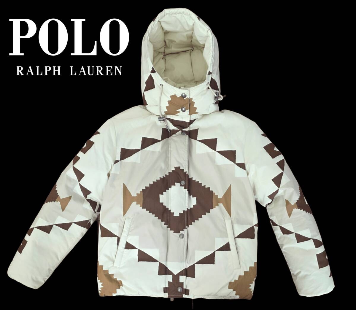 ポロ・ラルフローレン ネイティブ柄ダウンジャケット カントリー インディアン XS