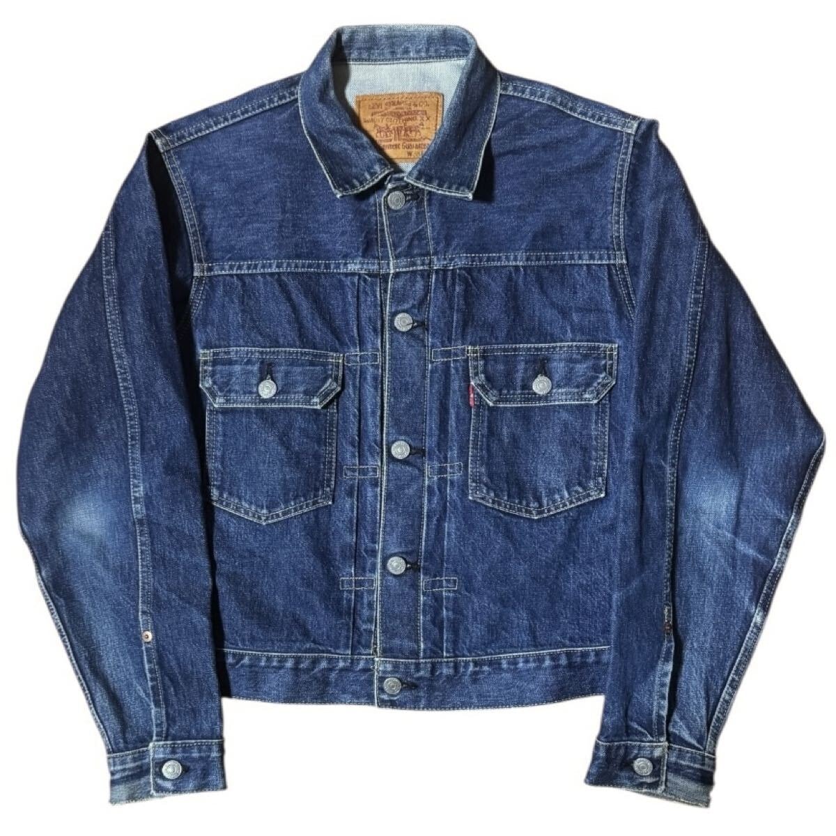 雰囲気抜群 LEVI'S 507 復刻 2nd ビッグE デニムジャケット 40 リーバイス 507 2nd ビックE デニムジャケット Gジャン 復刻 40