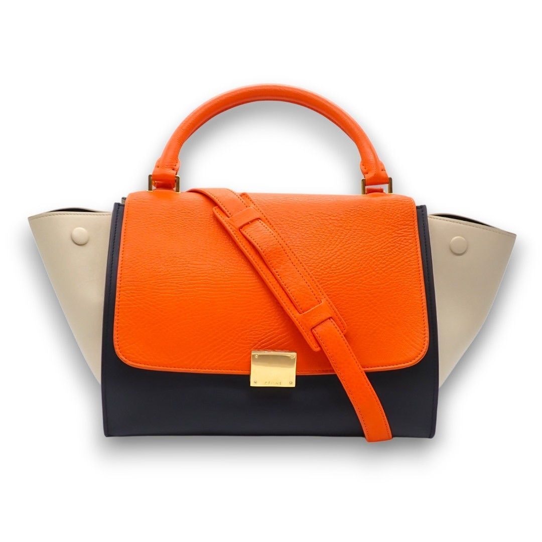 目立った傷や汚れなし】セリーヌ CELINE トラペーズ ショルダーバッグ