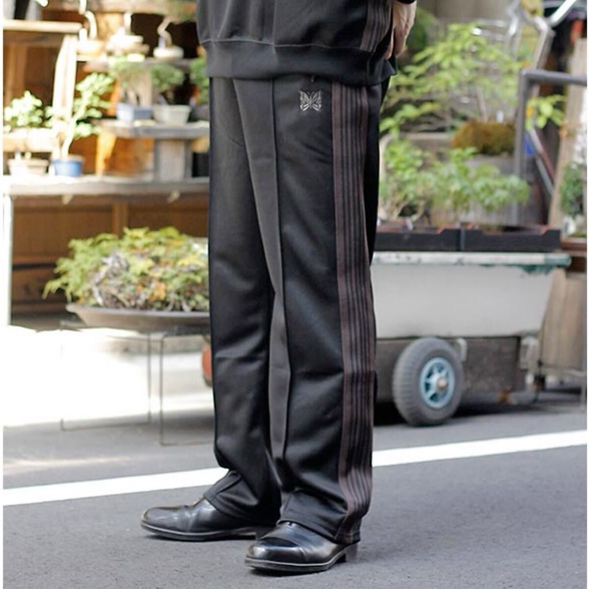 needles 24aw トラックパンツ　ストレート　ブラック　ブラウン　M