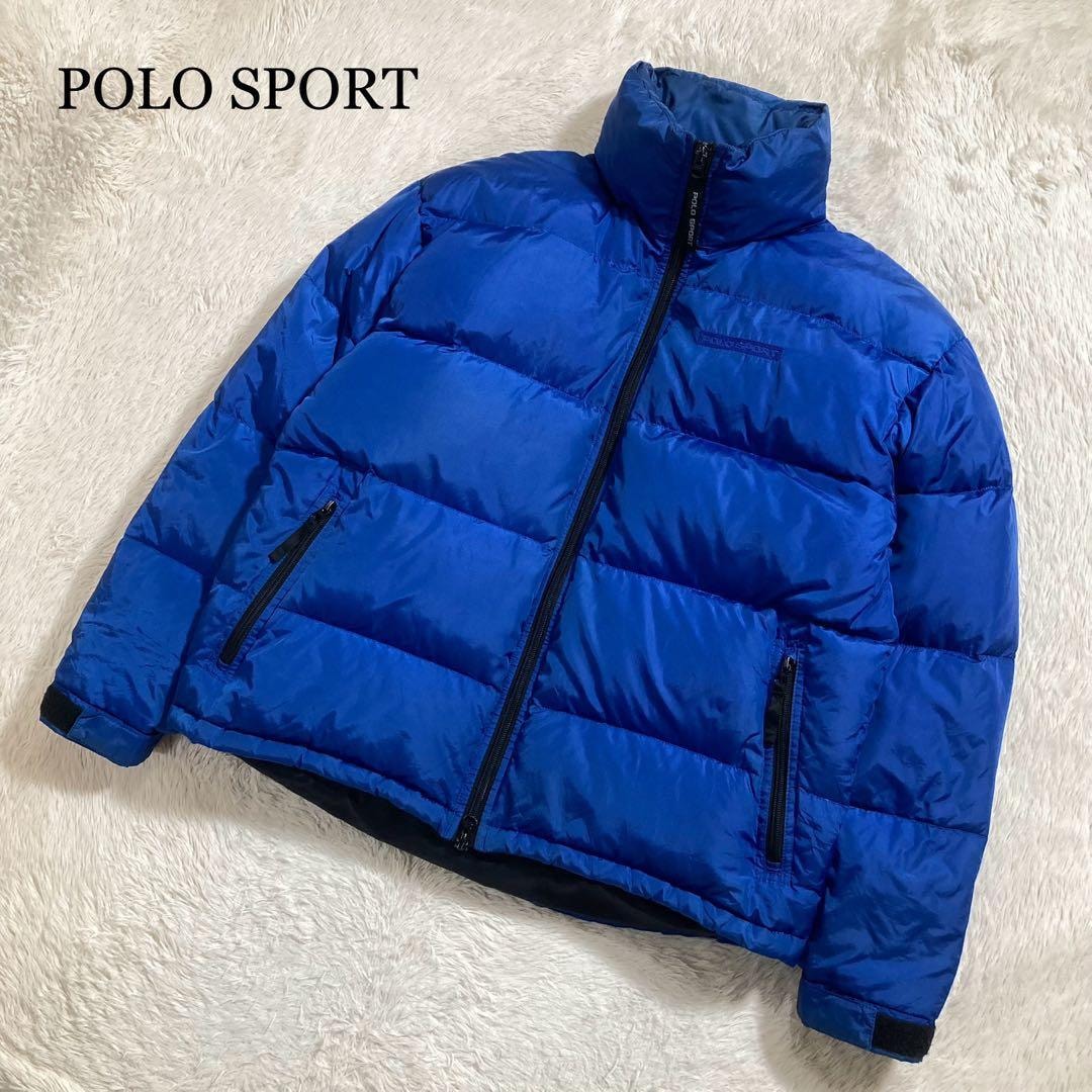 希少 POLO RALPH LAUREN ポロスポーツ ラルフローレン ダウンジャケット ロゴ ダブルジップ