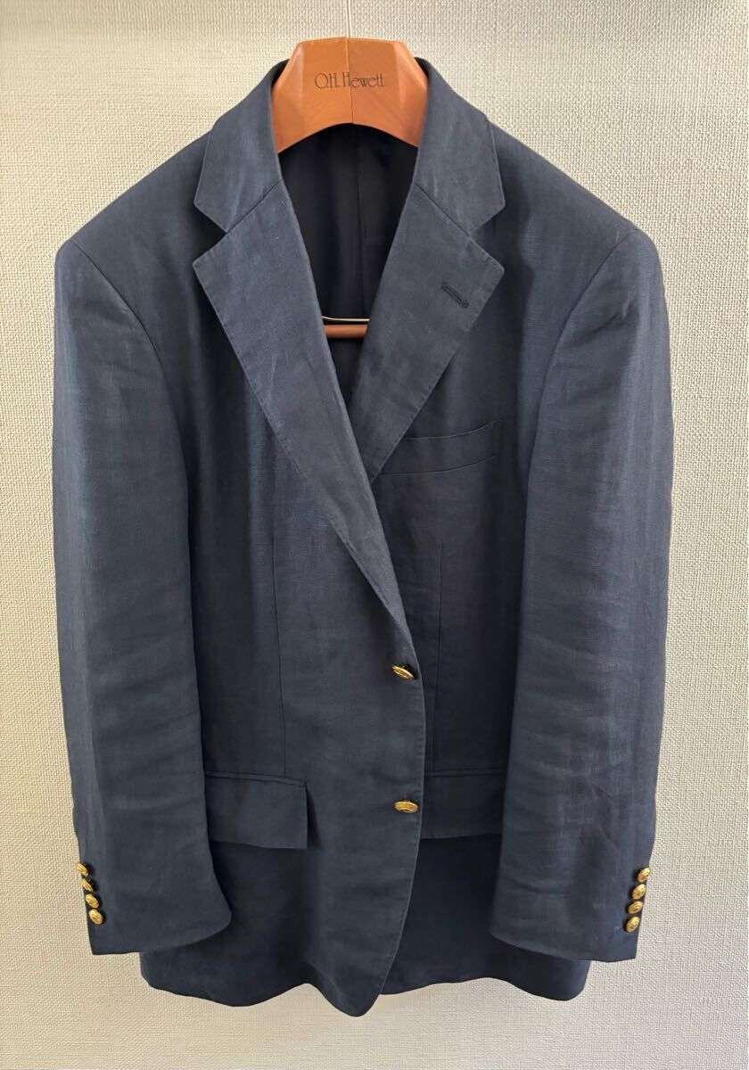 Polo by Ralph Lauren ネイビーブレザー　麻100%