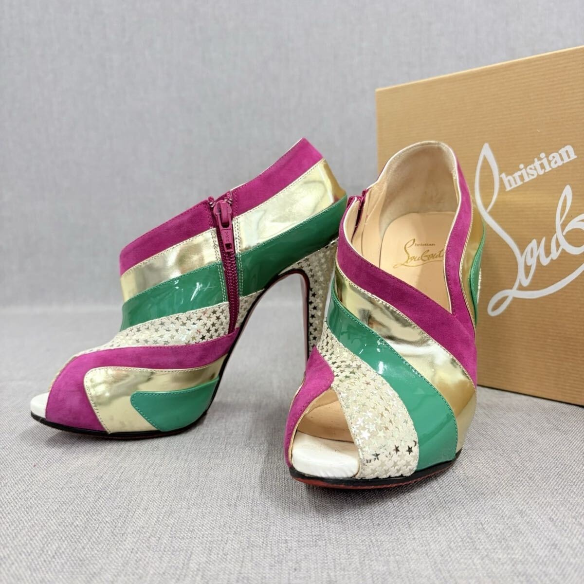 美品 Christian Louboutin クリスチャンルブタン パンプス ハイヒール 本革 イタリア製 36 23.5cm