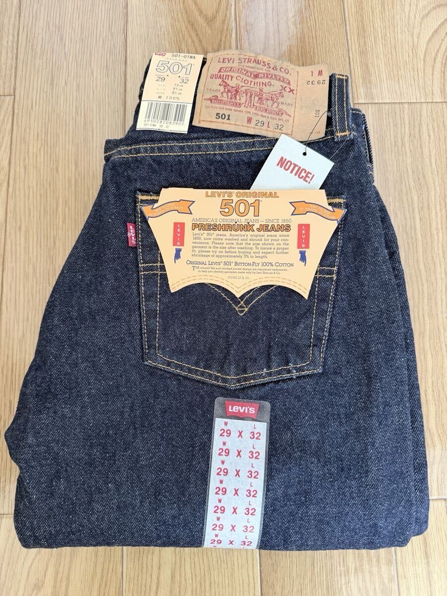 アメリカ製 リーバイス501-01WA W32 W32]デッドストック Levi