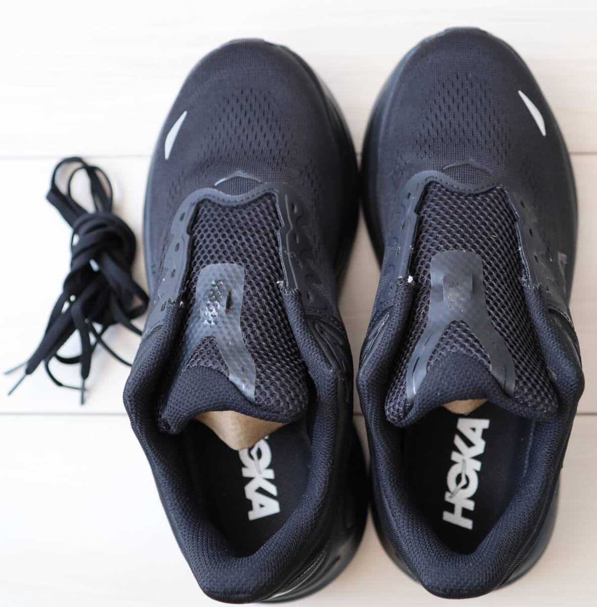 HOKA ONE ONE ホカ オネオネ Men BONDI 9 BLACK 27.0CM width D 室内試し履きのみ