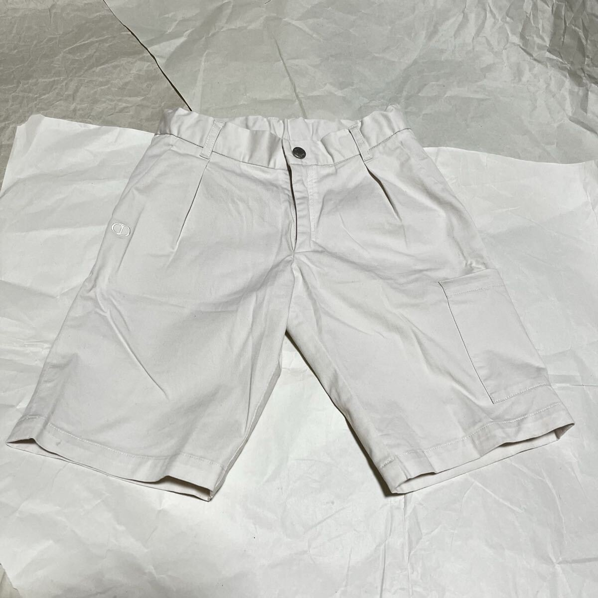 【クリスチャンディオール】ショートカーゴパンツ / ホワイト / 8