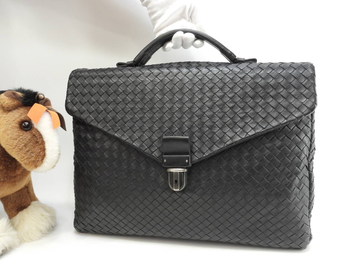 C (やや傷や汚れあり)】ボッテガヴェネタ ブリーフケース イントレ