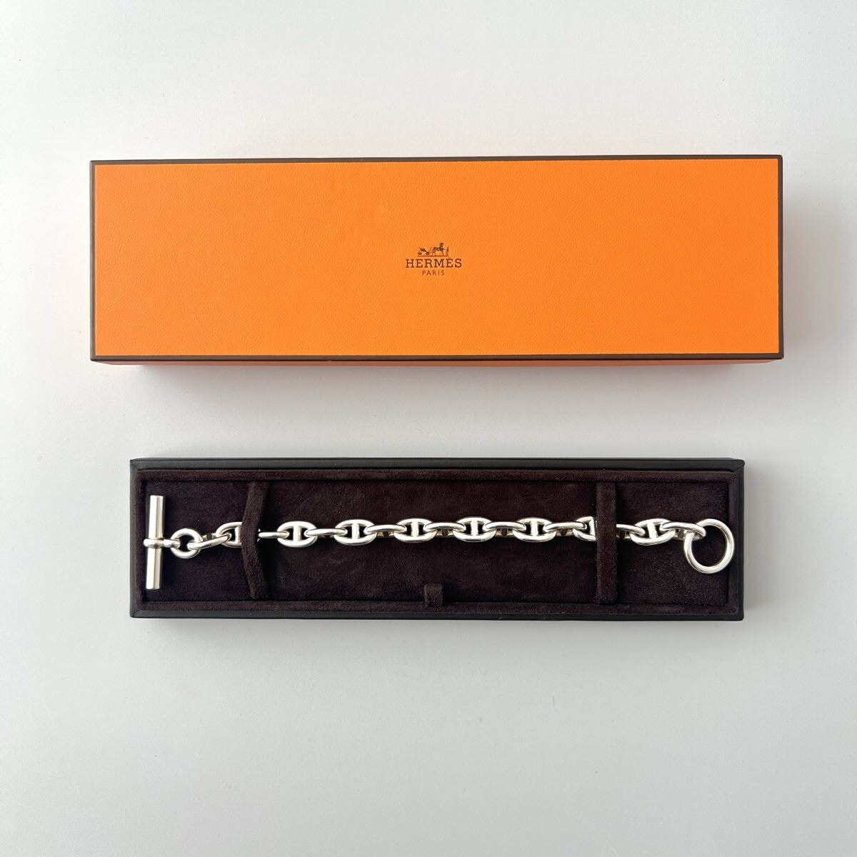 HERMES エルメス シェーヌダンクルMM17 ブレスレット シルバー925