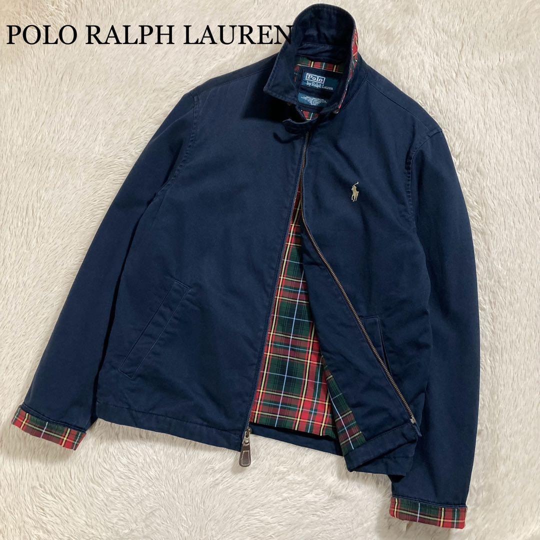 美品 POLO RALPH LAUREN ポロラルフローレン ドリズラージャケット ポニーロゴ ブルゾン コットン