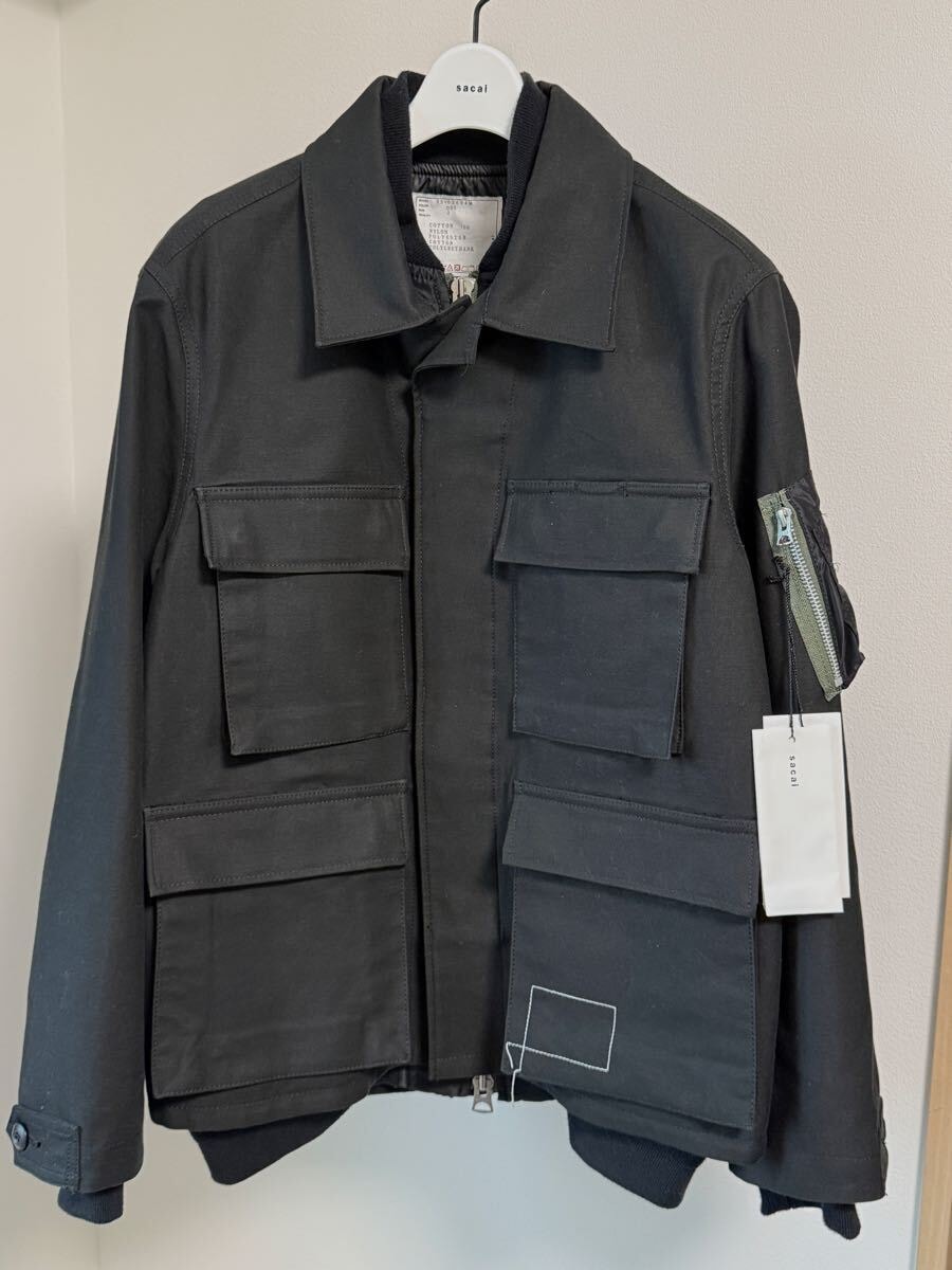 sacai wtaps Jacket 2 黒　サカイ ダブルタップス