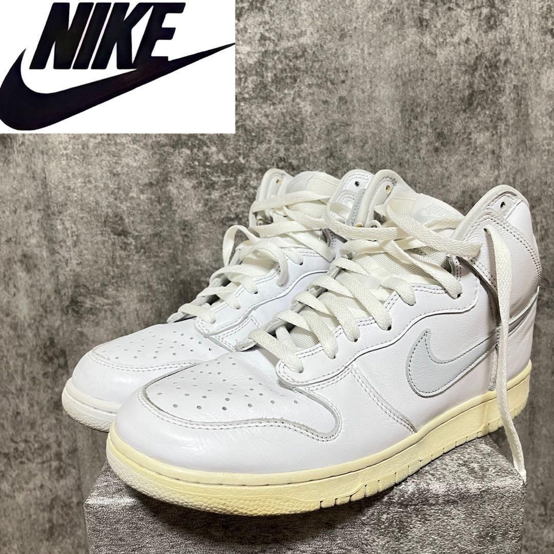 NIKE DUNK HI (WHITE/WHITE) 廃盤