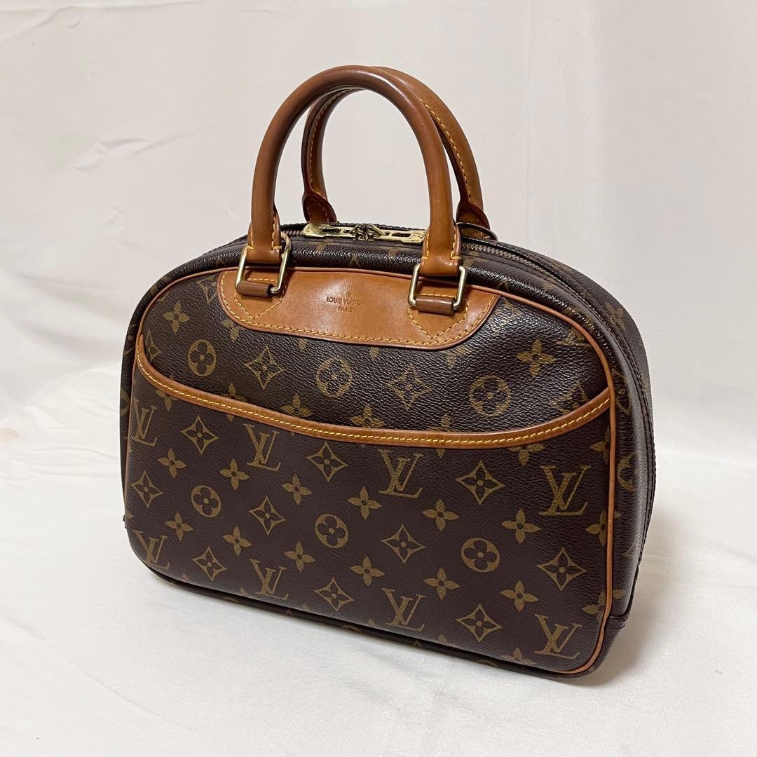 Louis Vuitton ルイヴィトン トゥルーヴィル ハンドバッグ モノグラム PVC レザー M42228 良品