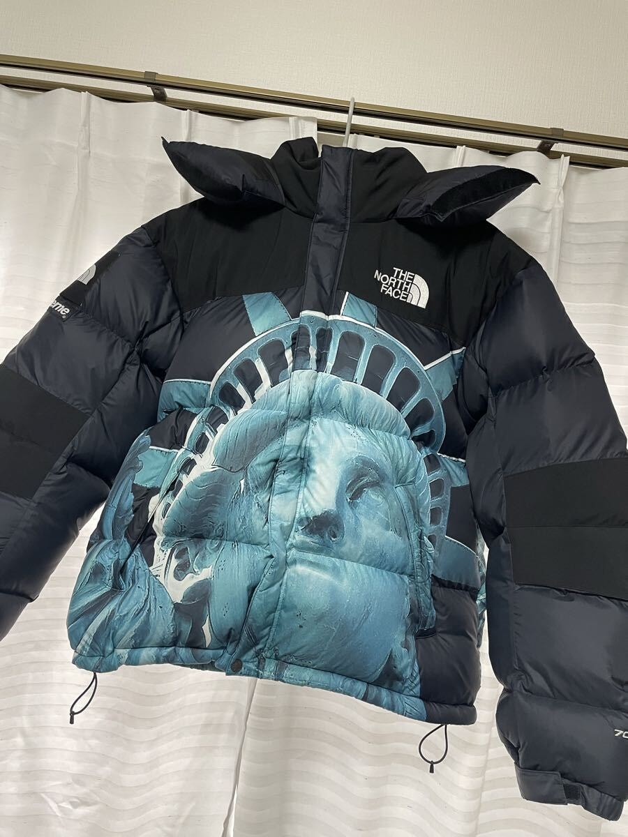 最終値下げ☆超美品☆シュプリーム×ノースフェイス自由の女神バルトロダウンJK【ND91901】