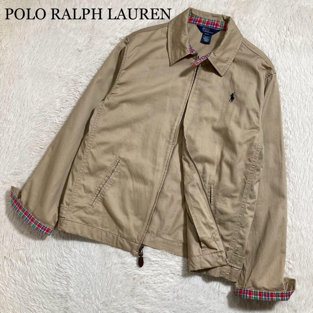 極美品 POLO RALPH LAUREN ポロラルフローレン ドリズラージャケット ポニーロゴ ブルゾン コットン